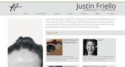 Desktop Screenshot of justinfriello.com