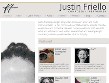 Tablet Screenshot of justinfriello.com